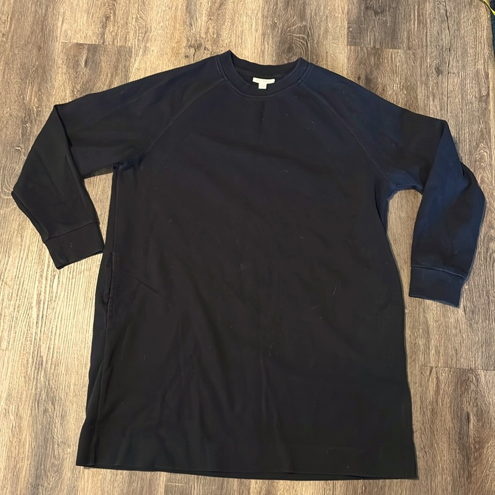 Frank &  Oak Black Sweat Shirt Dress